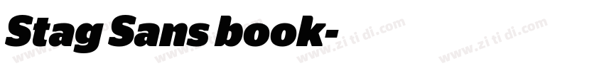 Stag Sans book字体转换